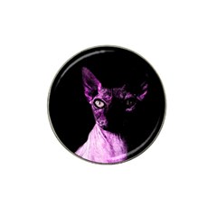 Pink Sphynx Cat Hat Clip Ball Marker by Valentinaart