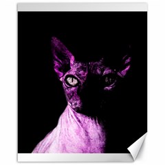 Pink Sphynx Cat Canvas 16  X 20   by Valentinaart