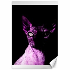 Pink Sphynx Cat Canvas 20  X 30   by Valentinaart