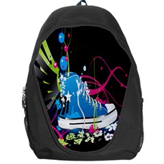 Sneakers Shoes Patterns Bright Backpack Bag by Simbadda