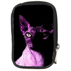 Pink Sphynx Cat Compact Camera Cases by Valentinaart