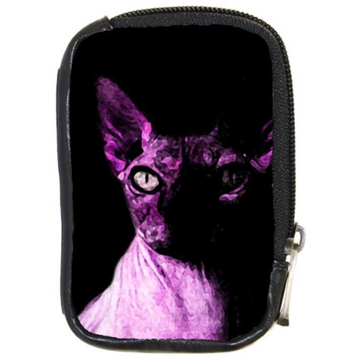 Pink Sphynx cat Compact Camera Cases