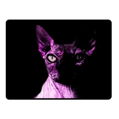 Pink Sphynx Cat Fleece Blanket (small) by Valentinaart