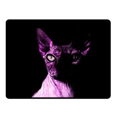 Pink Sphynx Cat Double Sided Fleece Blanket (small)  by Valentinaart