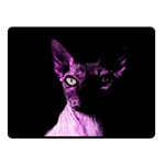 Pink Sphynx cat Double Sided Fleece Blanket (Small)  45 x34  Blanket Front