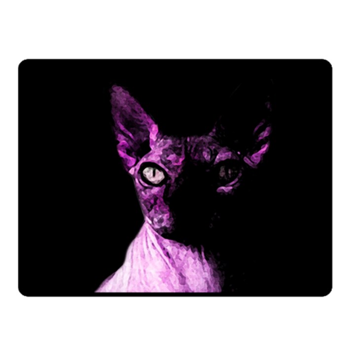 Pink Sphynx cat Double Sided Fleece Blanket (Small) 