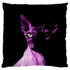 Pink Sphynx Cat Standard Flano Cushion Case (one Side) by Valentinaart