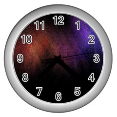 Point Light Luster Surface Wall Clocks (silver)  by Simbadda