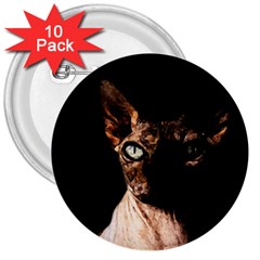 Sphynx Cat 3  Buttons (10 Pack)  by Valentinaart