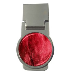 Red Background Texture Money Clips (round)  by Simbadda