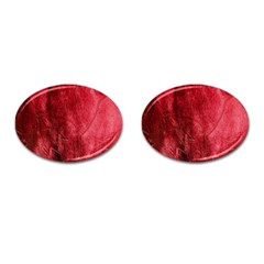 Red Background Texture Cufflinks (oval) by Simbadda