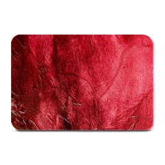 Red Background Texture Plate Mats by Simbadda