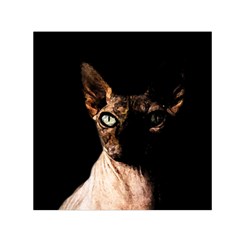 Sphynx Cat Small Satin Scarf (square) by Valentinaart