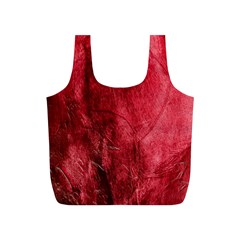 Red Background Texture Full Print Recycle Bags (s)  by Simbadda