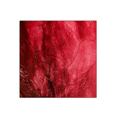 Red Background Texture Satin Bandana Scarf by Simbadda