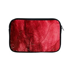 Red Background Texture Apple Macbook Pro 13  Zipper Case by Simbadda