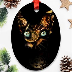 Sphynx Cat Ornament (oval) by Valentinaart