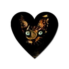 Sphynx Cat Heart Magnet by Valentinaart