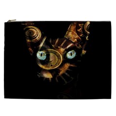 Sphynx Cat Cosmetic Bag (xxl)  by Valentinaart