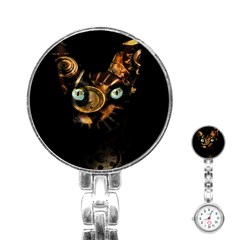 Sphynx Cat Stainless Steel Nurses Watch by Valentinaart