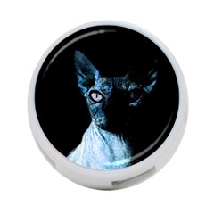 Blue Sphynx Cat 4-port Usb Hub (two Sides)  by Valentinaart