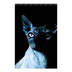 Blue Sphynx Cat Shower Curtain 48  X 72  (small)  by Valentinaart