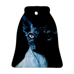 Blue Sphynx Cat Ornament (bell) by Valentinaart