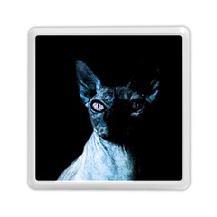 Blue Sphynx Cat Memory Card Reader (square)  by Valentinaart