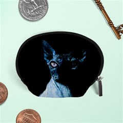 Blue Sphynx Cat Accessory Pouches (small)  by Valentinaart