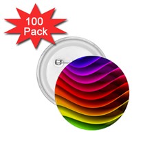 Spectrum Rainbow Background Surface Stripes Texture Waves 1 75  Buttons (100 Pack)  by Simbadda