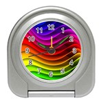 Spectrum Rainbow Background Surface Stripes Texture Waves Travel Alarm Clocks Front