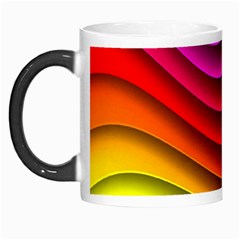 Spectrum Rainbow Background Surface Stripes Texture Waves Morph Mugs by Simbadda