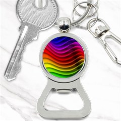 Spectrum Rainbow Background Surface Stripes Texture Waves Button Necklaces by Simbadda