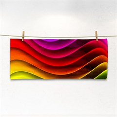 Spectrum Rainbow Background Surface Stripes Texture Waves Cosmetic Storage Cases by Simbadda