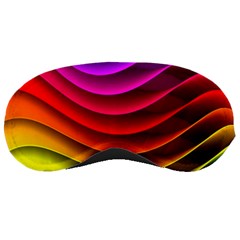 Spectrum Rainbow Background Surface Stripes Texture Waves Sleeping Masks by Simbadda