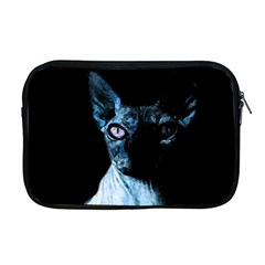 Blue Sphynx Cat Apple Macbook Pro 17  Zipper Case by Valentinaart