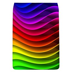 Spectrum Rainbow Background Surface Stripes Texture Waves Flap Covers (l)  by Simbadda