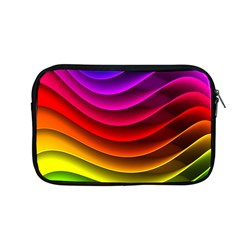 Spectrum Rainbow Background Surface Stripes Texture Waves Apple Macbook Pro 13  Zipper Case by Simbadda