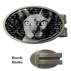 Sphynx Cat Money Clips (oval)  by Valentinaart