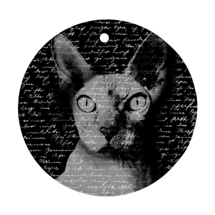 Sphynx cat Round Ornament (Two Sides)