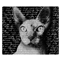 Sphynx Cat Double Sided Flano Blanket (small)  by Valentinaart