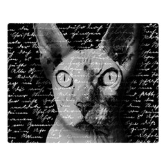 Sphynx Cat Double Sided Flano Blanket (large)  by Valentinaart