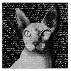 Sphynx Cat Large Satin Scarf (square) by Valentinaart