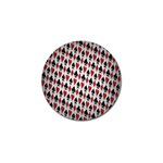 Suit Spades Hearts Clubs Diamonds Background Texture Golf Ball Marker Front