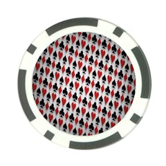 Suit Spades Hearts Clubs Diamonds Background Texture Poker Chip Card Guard by Simbadda