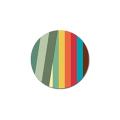 Texture Stripes Lines Color Bright Golf Ball Marker by Simbadda