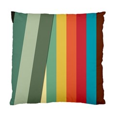 Texture Stripes Lines Color Bright Standard Cushion Case (one Side) by Simbadda