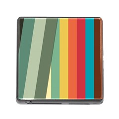 Texture Stripes Lines Color Bright Memory Card Reader (square) by Simbadda