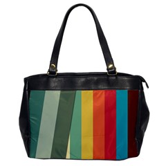 Texture Stripes Lines Color Bright Office Handbags by Simbadda