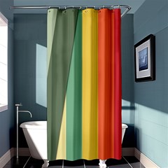 Texture Stripes Lines Color Bright Shower Curtain 36  X 72  (stall)  by Simbadda